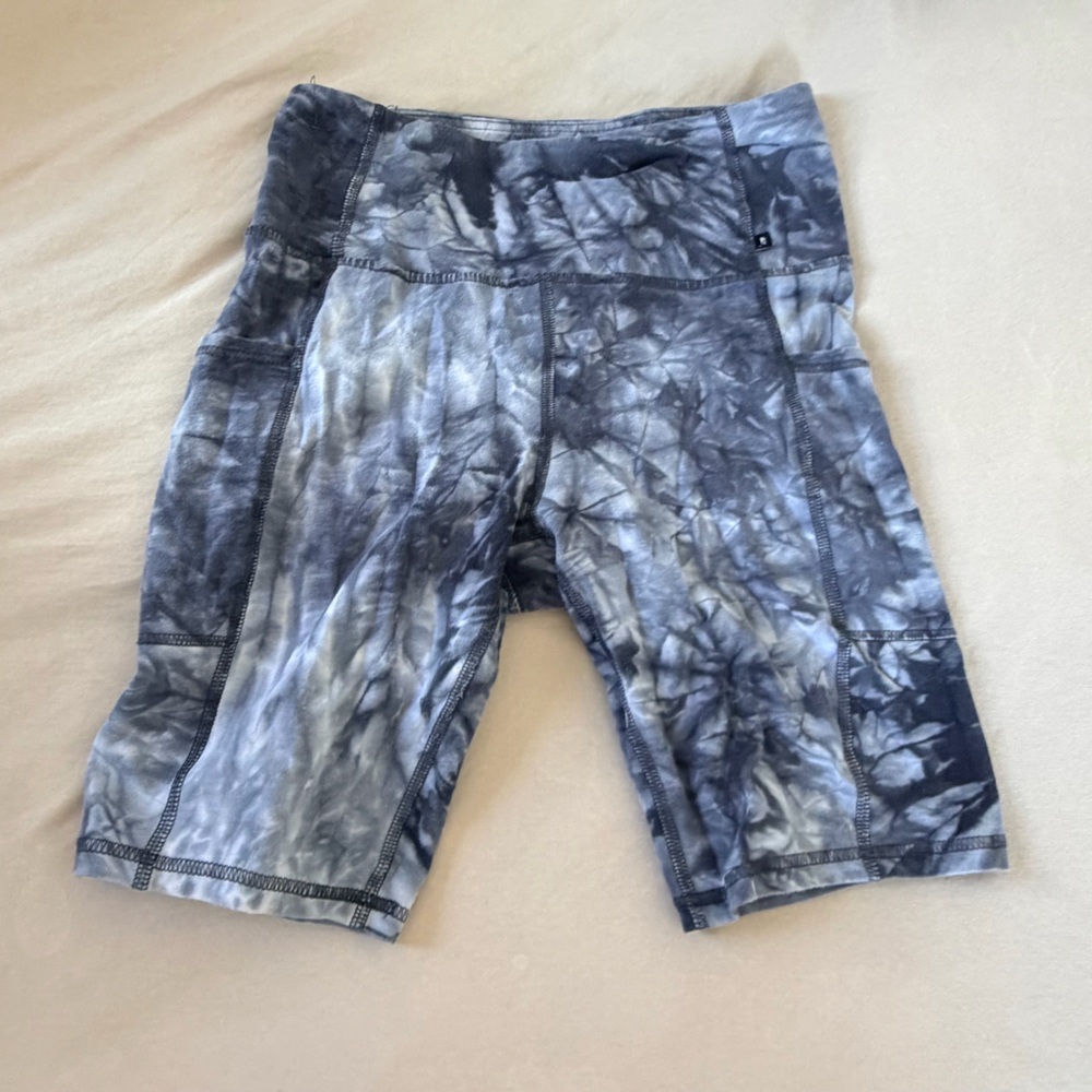 Marika Gray Tie-Dye Performance Bike Shorts